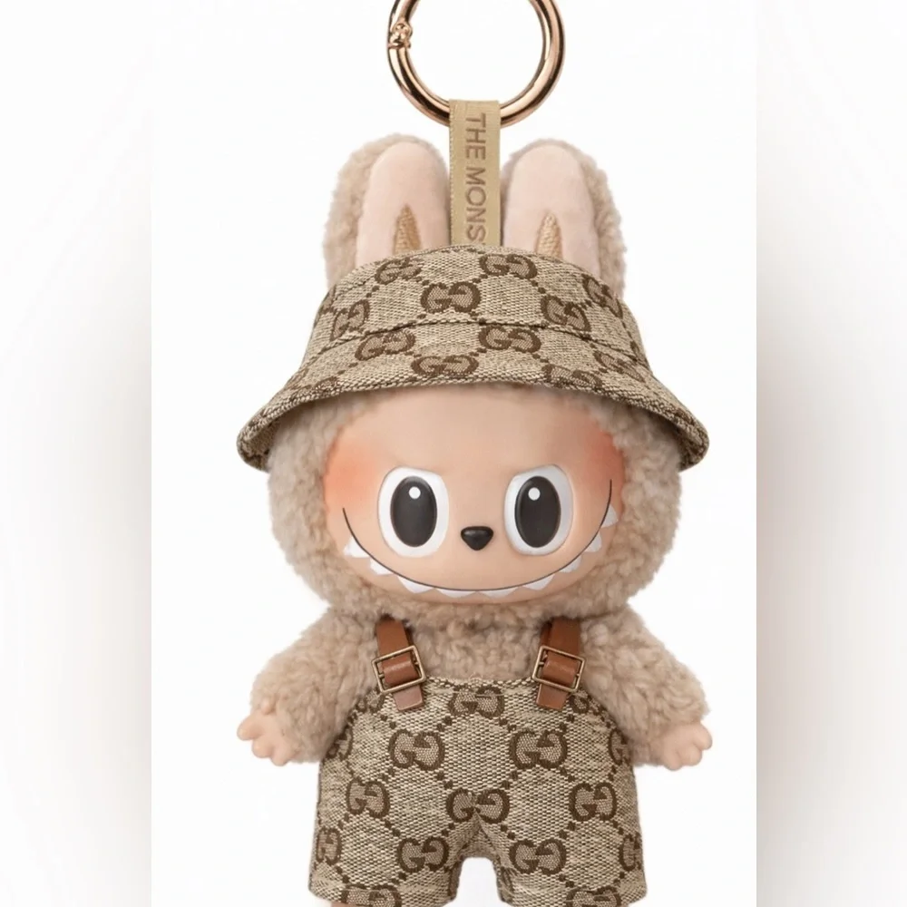 Custom Labubu Designer Inspired Clothing Overalls & Bucket Hat